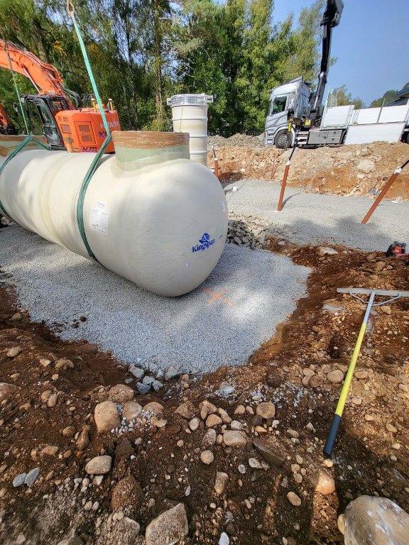 Montering av kommunalt VA-anlegg i grøft
